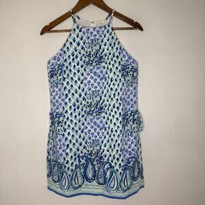 Lilly Pulitzer Dress Womens 0 Paisley Print Sleeveless Mini Summer Casual Party